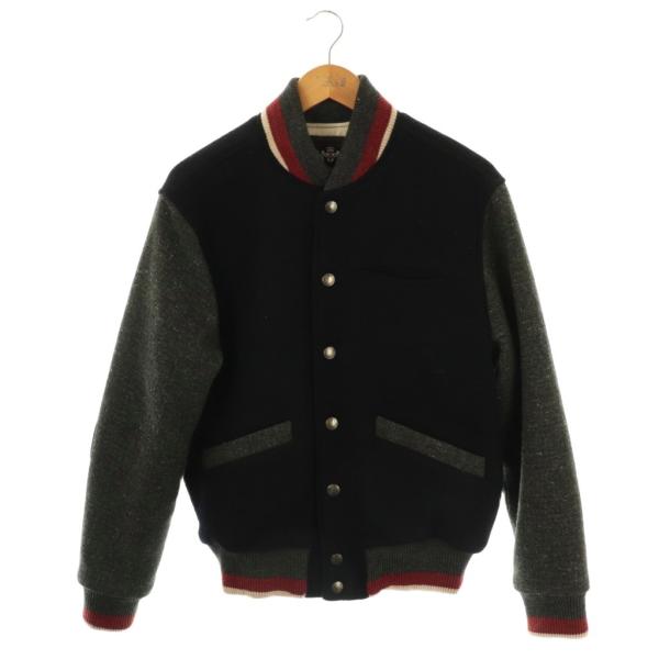 ヴァン ヂャケット VAN JAC スタジャン ブルゾン ウール エルボー