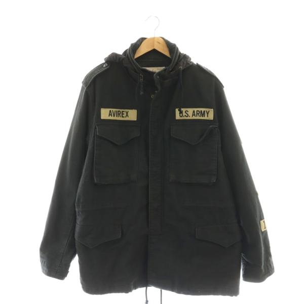 AVIREX（アヴィレックス） ミリタリージャケット ジップアップ ロゴ