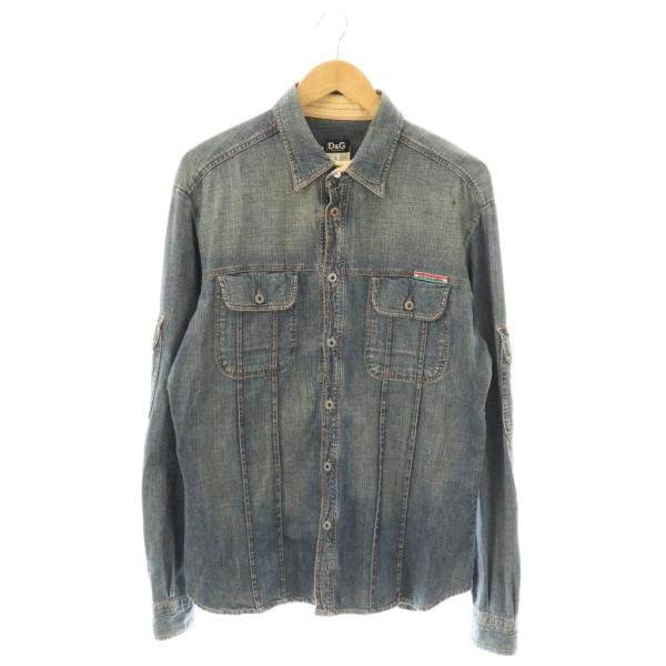 ディー&ジー ドルガバ ドルチェ&ガッバーナ D&G デニムシャツ 長袖 L
