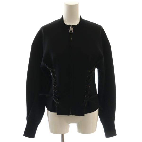 Chloe（クロエ） レースアップ ニットジャケット ブルゾン XS ブラック
