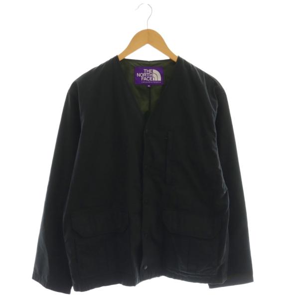 【中古】ノースフェイス パープルレーベル RHC Ron Herman別注 ノーカラージャケット M ブラック NP2116N /CX ノースフェイス パープルレーベル THE NORTH FACE PURPLE LABEL RHC