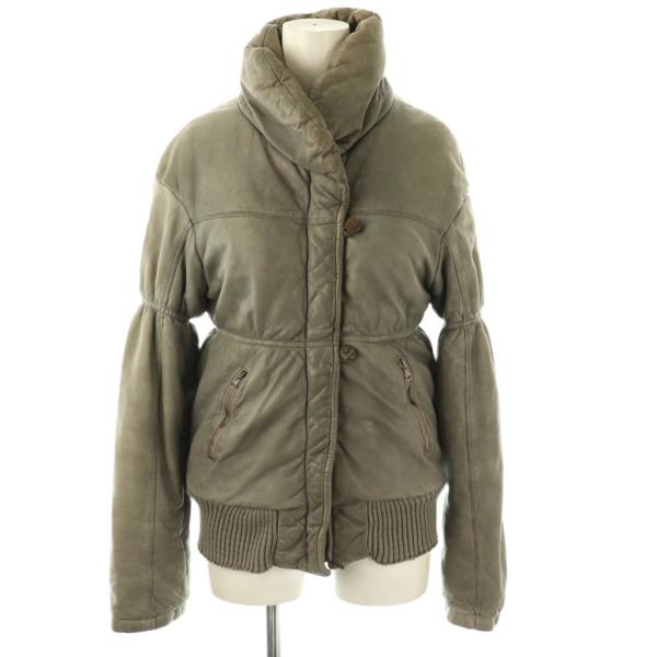 ジョルジオブラット GIORGIO BRATO レザーダウンジャケット アウター