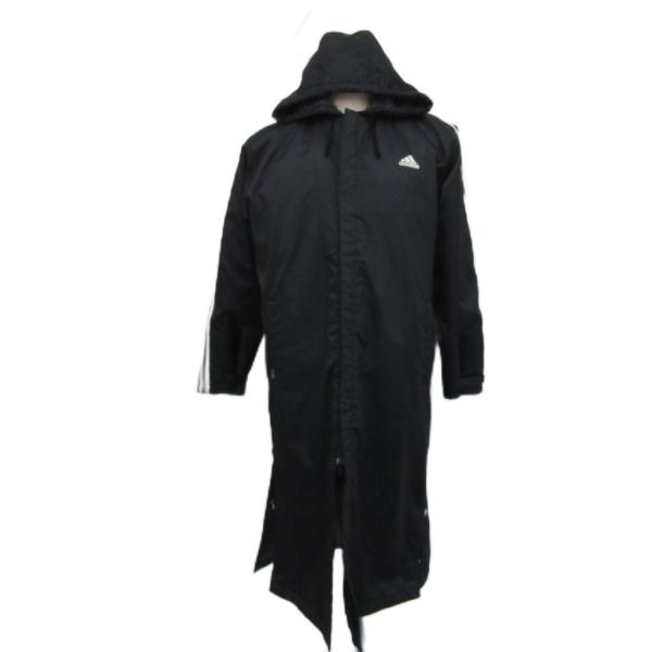 adidas ブラック ベンチコート adidas（アディダス） 中綿コート ベンチコート メンズ adidas M