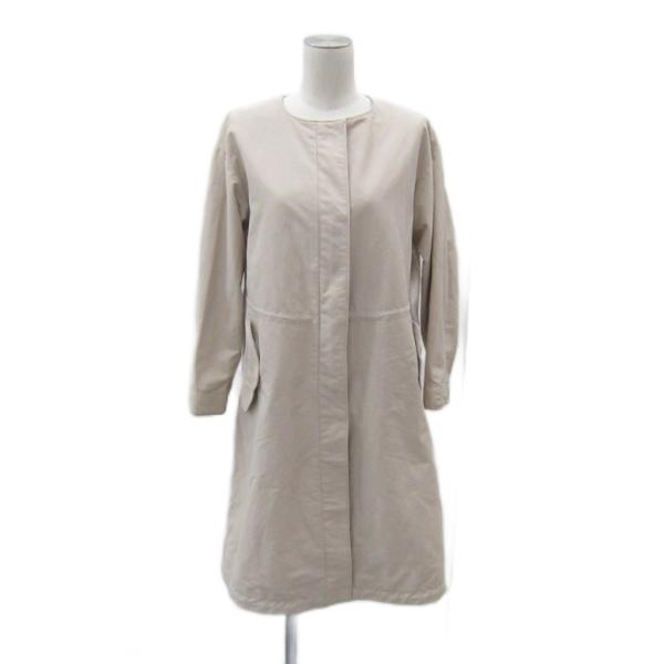 UNTITLED（アンタイトル） ノーカラーコート スプリングコート ロング