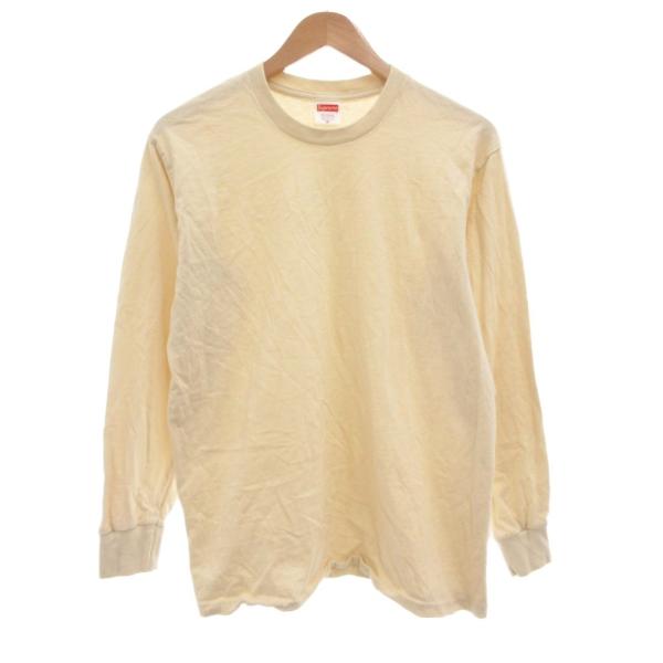Supreme（シュプリーム） 長袖Tシャツ ロンT M ベージュ /AE □GY53