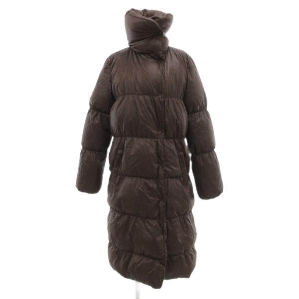 theory（セオリー） ダウンコート ロング スタンドカラー 2 茶