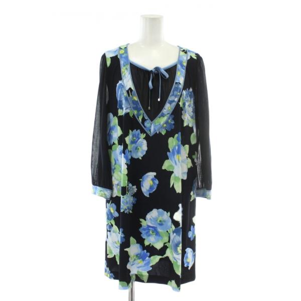 ♥美品　レオナール　チュニック ワンピース　42サイズ LEONARD（レオナール） カンカン ワンピース チュニック 長袖