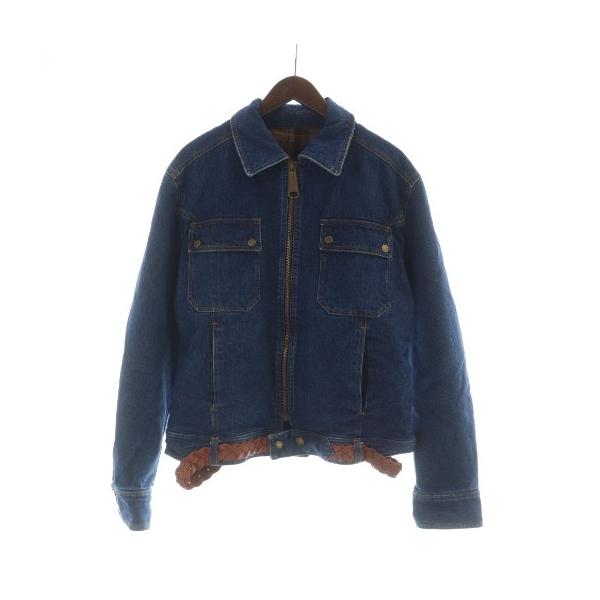 ★イタリア製★ DOLCE＆GABBANA デニム テーラード 裏地チェック L ディー&ジー ドルガバ ドルチェ&ガッバーナ D&G デニムジャケット 長袖