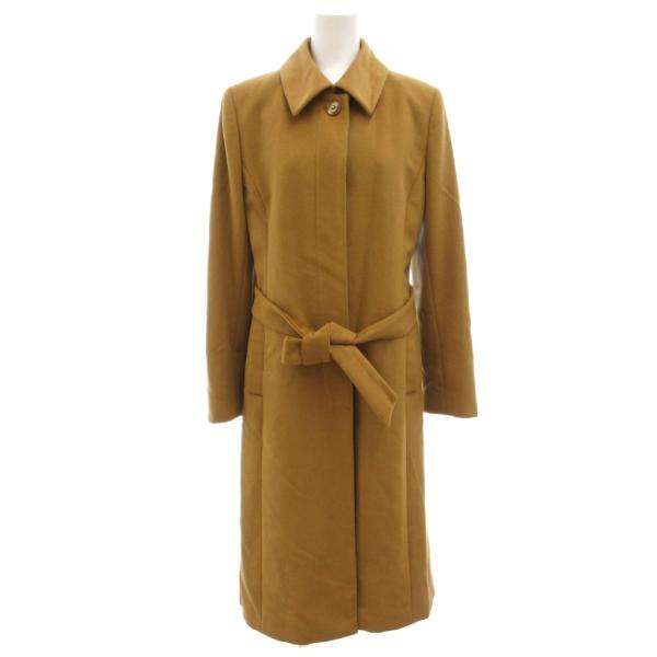 ジェイ&amp;アール J&amp;R アンゴラ コート ベルト付き キャメル /UO ■GY58 レディース