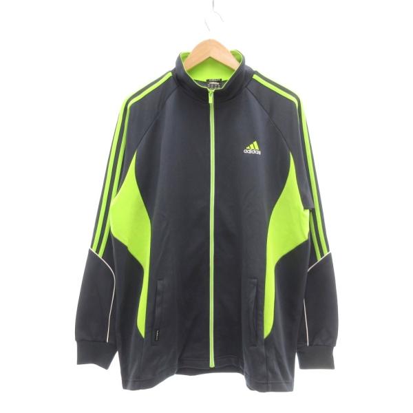 adidas（アディダス） ジャージ トラックジャケット M 紺 ネイビー 緑