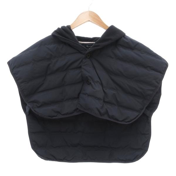 アクアスキュータム AQUASCUTUM ライナー ダウン ショート丈 F 紺