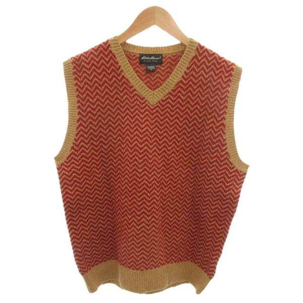 エディーバウアー EDDIE BAUER 美品 ニット セーター ウール M 赤
