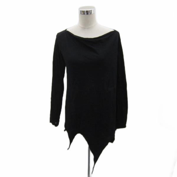 ALGONQUINS アルゴンキン ジャージ ブラック アルゴンキン ALGONQUINS カットソー 長袖 F 黒 ブラック ドレープ