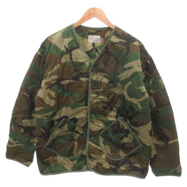 ザラマン ZARA MAN 美品 キルティングジャケット XL グリーン 中綿