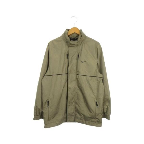 NIKE（ナイキ） ジャケット 上着 M 緑 グリーン カーキ 無地 スタンド