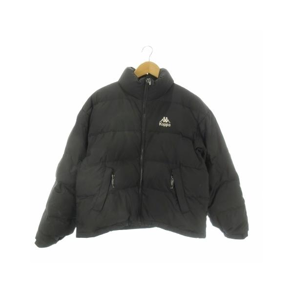 新品カッパHOKKAIDOダウンジャケット黒 カッパ kappa ダウンジャケット S 黒 ブラック 長袖 スタンドカラー