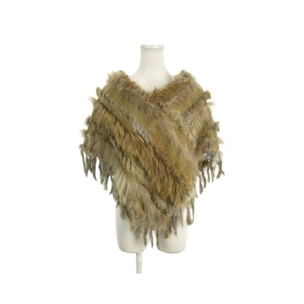 ボナジョルナータ BUONA GIORNATA ポンチョ ニット フリンジ ラクーン