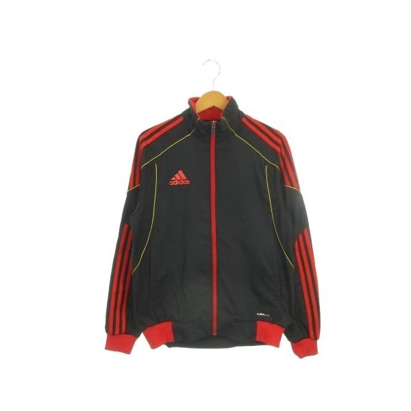 adidas（アディダス） ジャージ スポーツウエア M 黒 ブラック 赤