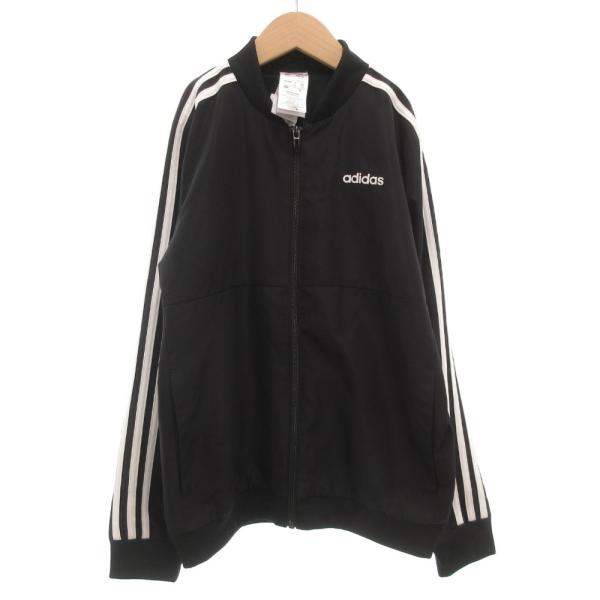 アディダス adidas トラックジャケット ジャージ 150 ジップアップ メッシュ 黒 ブラック /AE ■GY60 キッズ【ブランド】アディダス adidas【表記サイズ】150【実寸サイズ】肩幅：35cm　身幅：45cm　袖丈：56...