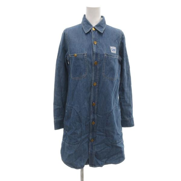 Lee（リー） シャツワンピース デニム チュニック S インディゴブルー