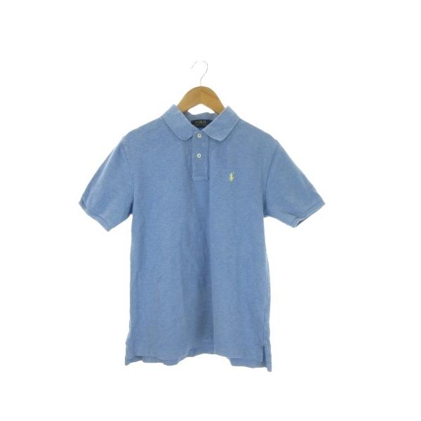 ポロ ラルフローレン POLO RALPH LAUREN ポロシャツ 半袖 鹿の子 ポニーロゴ刺繍 男の子 L/G 14-16 青 ブルー /CK14 ■GY61 キッズ【ブランド】ポロ ラルフローレン POLO RALPH LAUREN【...
