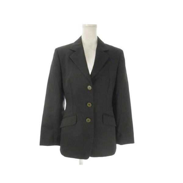 Aquascutum グレー シングルボタンシルクウールジャケット　9号 アクアスキュータム AQUASCUTUM テーラードジャケット 8/40 グレー