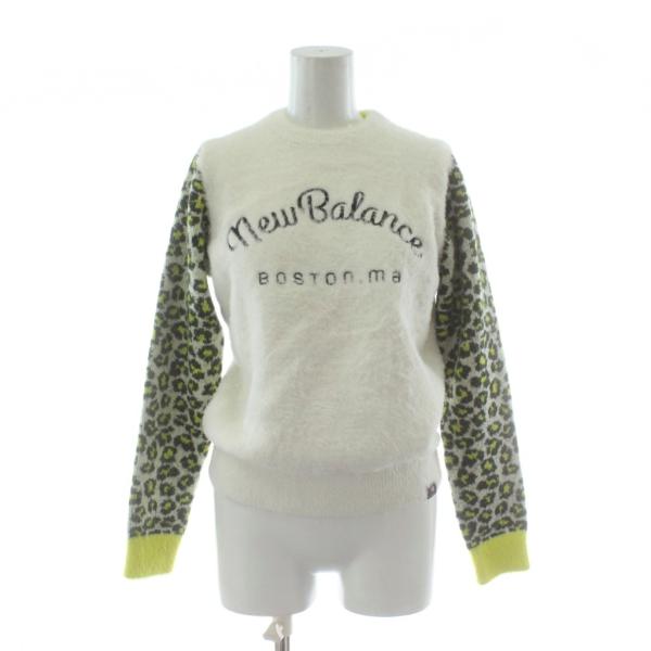 美品 New Balance セーター グレーとホワイトサイズ0 2回着用 New Balance（ニューバランス） セーター 1 白 ホワイト 長袖