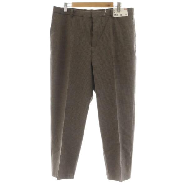 ユニクロ（UNIQLO） 未使用品 タグ付き パンツ 3XL 茶 ブラウン 細かい