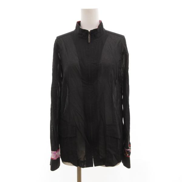 レオナールスポーツ LEONARD SPORT シャツ 長袖 シアー 花がら