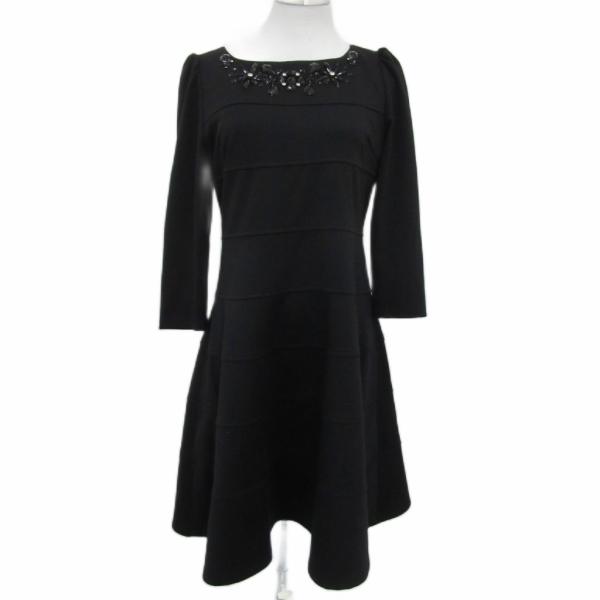 スーパービューティ Super Beauty ワンピース ひざ丈 七分袖 42 XL