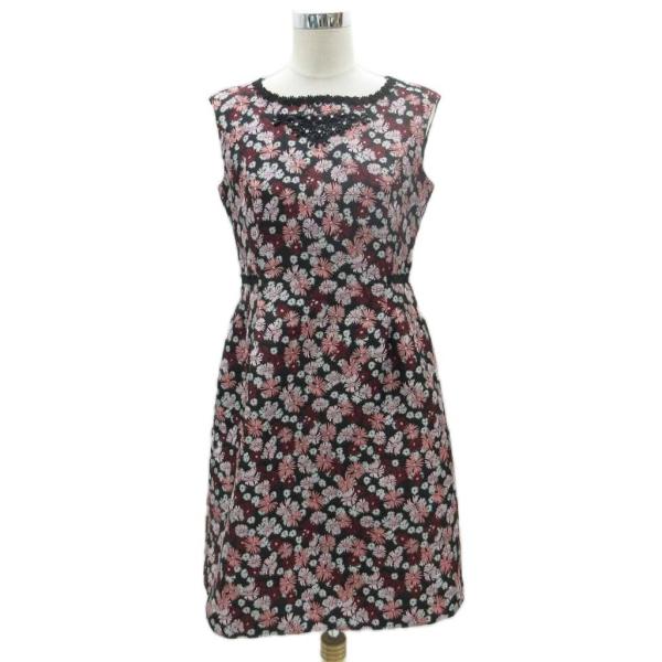 スーパービューティ Super Beauty ワンピース 42 XL マルチカラー 黒