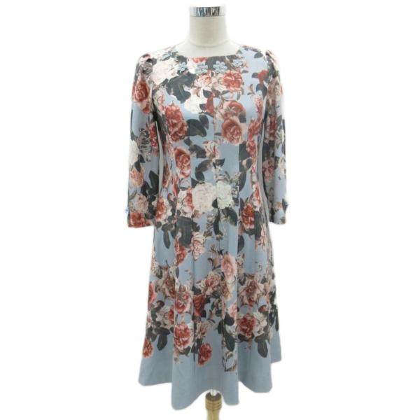 スーパービューティ Super Beauty ワンピース 42 XL マルチカラー 水色