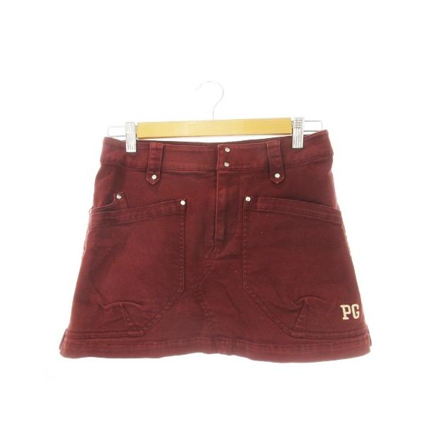 パーリーゲイツ PEARLY GATES ミニスカート ゴルフ ロゴ刺繍