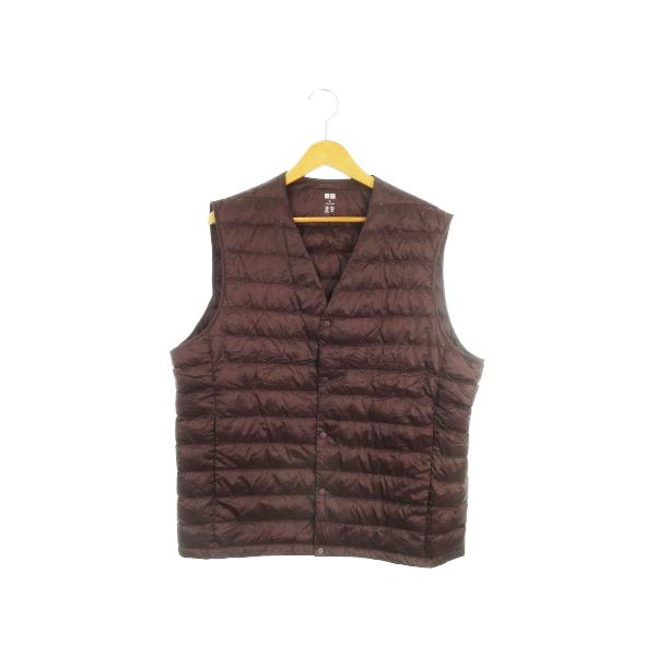 ユニクロ（UNIQLO） ダウンベスト ウルトラライトダウン XL ボルドー