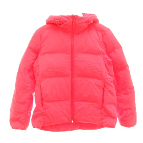 ユニクロ（UNIQLO） 美品 ダウンジャケット M 赤 レッド フード付き
