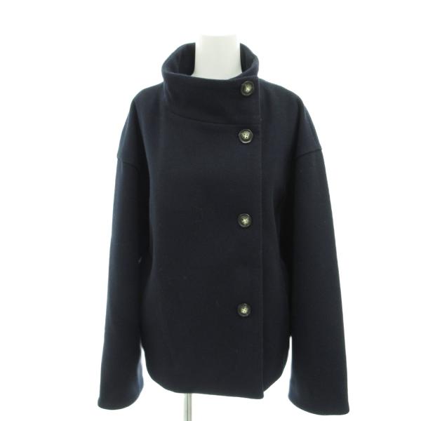 インデックス INDEX 美品 スタンドカラーショートコート ドロップ