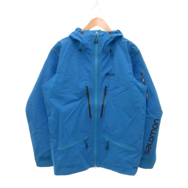 SALOMON ライトブルー ハーフジップジャケット サロモン Salomon ナイロンジャケット マウンテンパーカー スキー