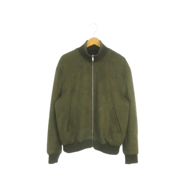 ZARA（ザラ） ブルゾンジャケット スタンドカラー L 緑 グリーン