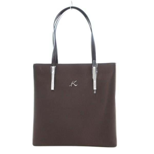 Kitamura（キタムラ） トートバッグ ブラウン ナイロン ロゴ入り /SX