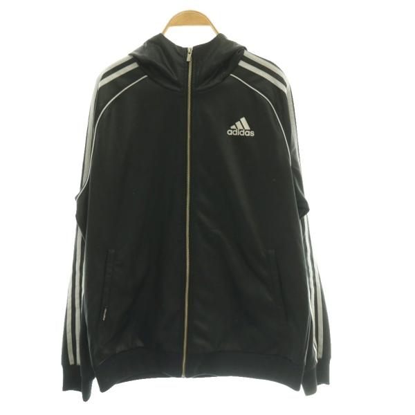 adidas（アディダス） トラックジャケット ジャージ フード付き O 黒