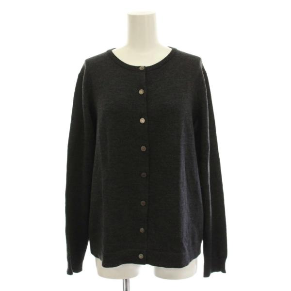 BURBERRY - 美品 バーバリー ロンドン BURBERRY LONDON カーディガン ニット ウール シルク カシミヤ トップス レディース 1(S相当) ブラック/グレー バーバリー ロンドン BURBERRY LONDON カーディガン ニット ウール 2
