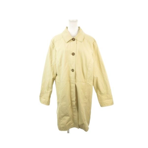 エディーバウアー EDDIE BAUER ステンカラーコート PXL 黄 イエロー /MN12 ■ECE003 レディース