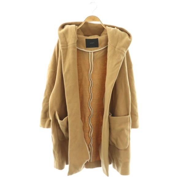 美品 yori   フードガウンコート  キャメル ヨリ yori フーデッドガウンコート F キャメル /SS □OS □GY59