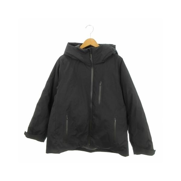 ユニクロ（UNIQLO） ダウンジャケット 上着 XL 黒 ブラック フード付き