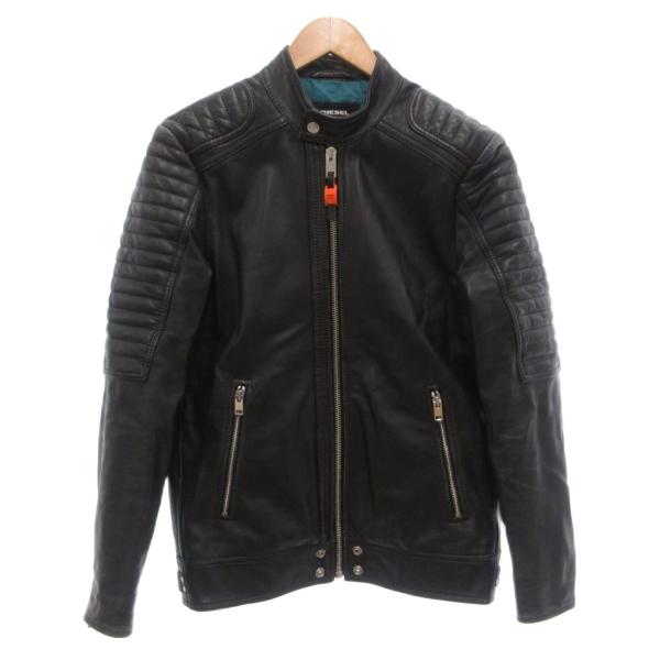 DIESEL レザー　ライダース　ジャケット DIESEL（ディーゼル） シングル ライダースジャケット 革ジャン レザー