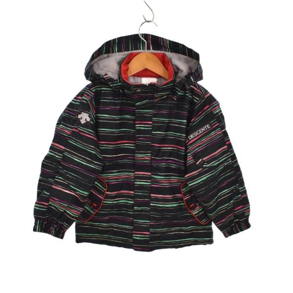 DESCENTE スキーウェア スキージャケット ジップアップ ストライプ柄