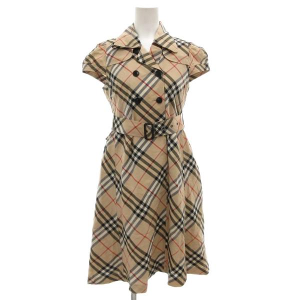 バーバリーブルーレーベル　フレアワンピース Aライン　ノバチェック　36 BURBERRY BLUE LABEL（バーバリーブルーレーベル） ノバチェック