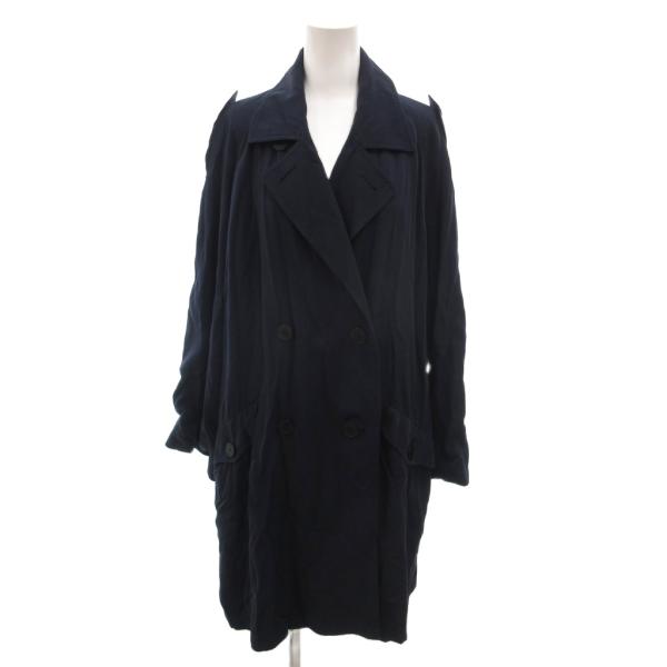 アクアスキュータム AQUASCUTUM ビンテージ トレンチコート 7S 紺