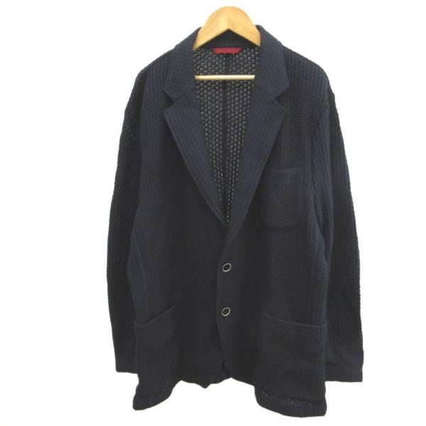 ドゥクラッセ DoCLASSE ジャケット 上着 XL 紺 ネイビー 無地 長袖