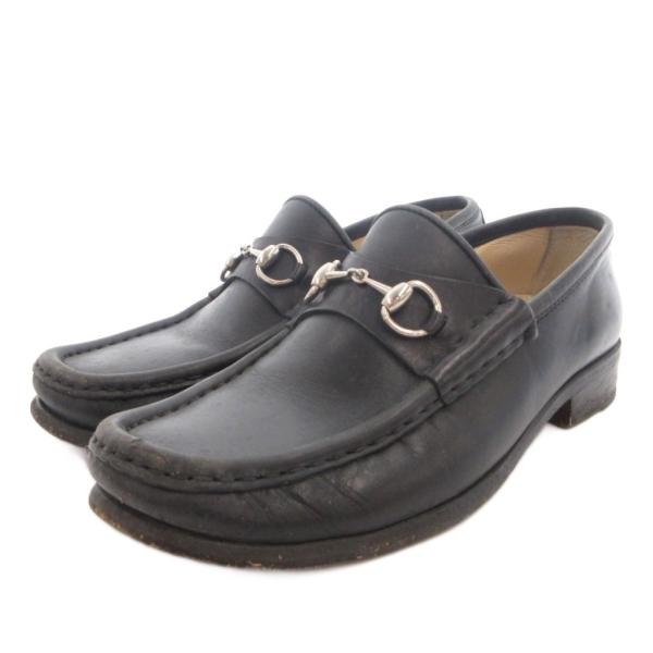 GUCCI（グッチ） ホースビットローファー スリッポン レザー 36 黒